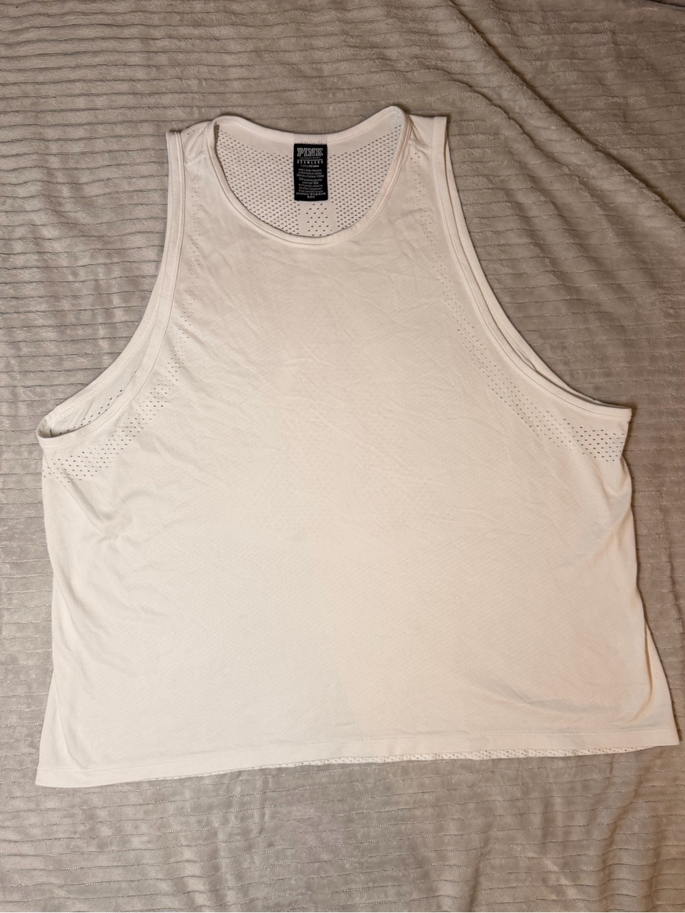 White Women’s Mesh Tank Top - Athlesuire